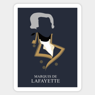 Marquis de Lafayette - Minimalist Portrait Sticker